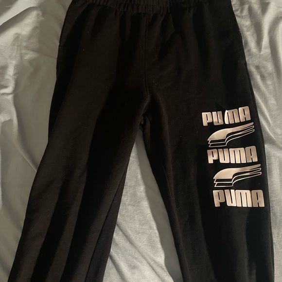 Black Puma Joggers - Picture 1 of 2